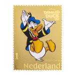 Gouden postzegel postzegel 90 jaar Donald Duck